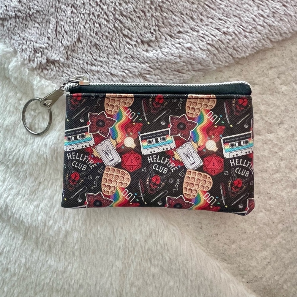Jakari Mini Zipper Pouch/Coin Purse with Key Ring-Stranger Things